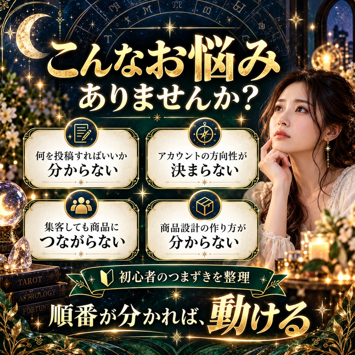 Threads×占い副業0→1をコピペで達成します 7日間で投稿・集客・商品設計まで！順番どおり実践するワーク イメージ3