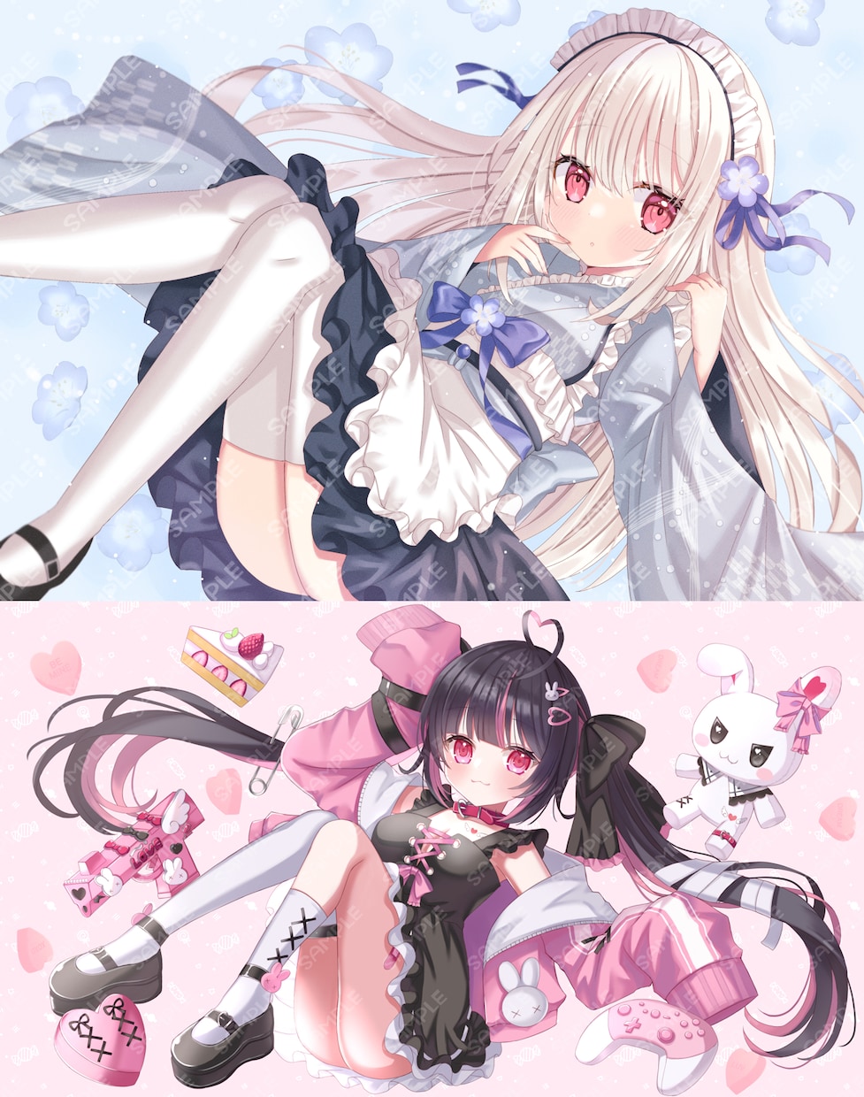 Vtuberやふわふわした女の子イラストを描きます ◎1枚絵や立ち絵、パーツ分けはお任せください！ イメージ6