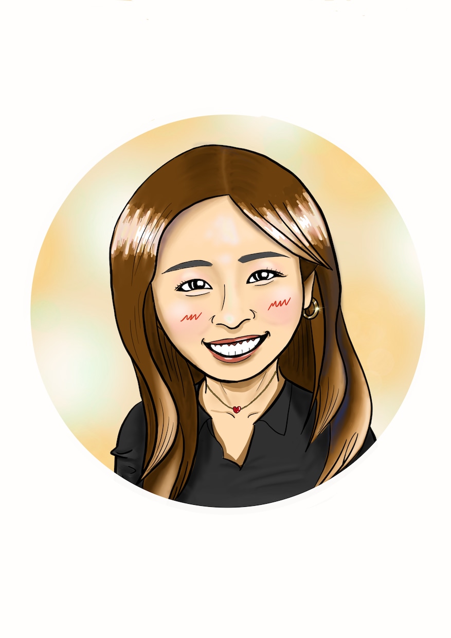 綺麗な色彩！大人可愛い！最高の似顔絵をお描きします ウエディングボード、プレゼント、ご自宅用などに是非どうぞ！ イメージ7