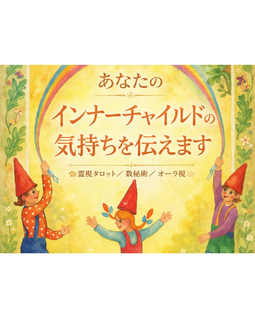 あなたのインナーチャイルドからのお手紙を届けます トラウマ、自分の本当の気持ち、少し覗いてみたら動き出しますよ イメージ1