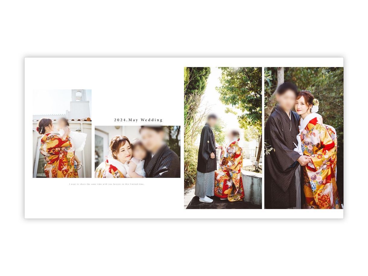 印刷込◎20ページ☆結婚式のアルバムを作ります 写真を送るだけ☆フルサポートいたします！成人式・お子様にも イメージ4