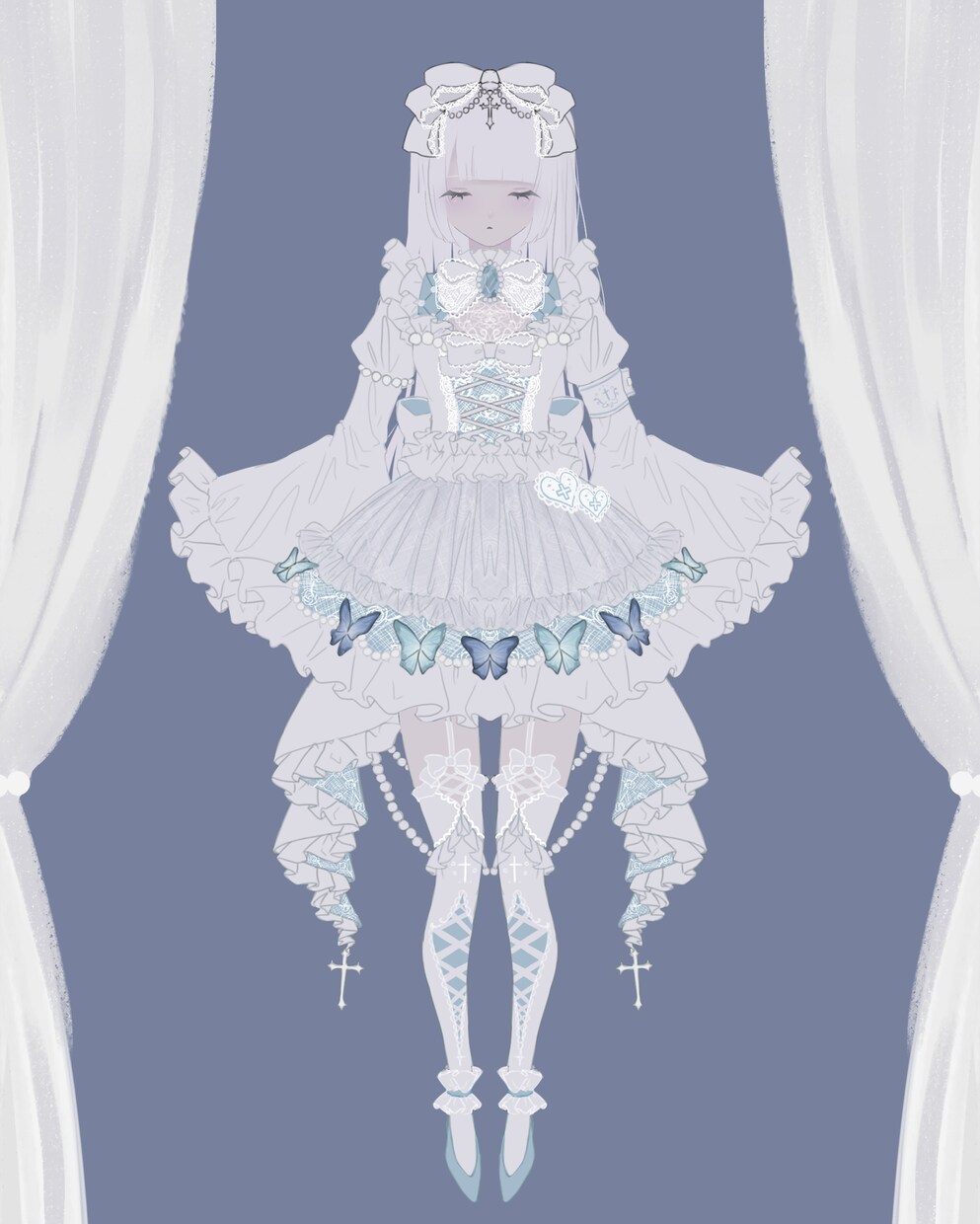ダークでゴシックな女の子を描きます 魔界から飛び出してきたような女の子が得意です イメージ7