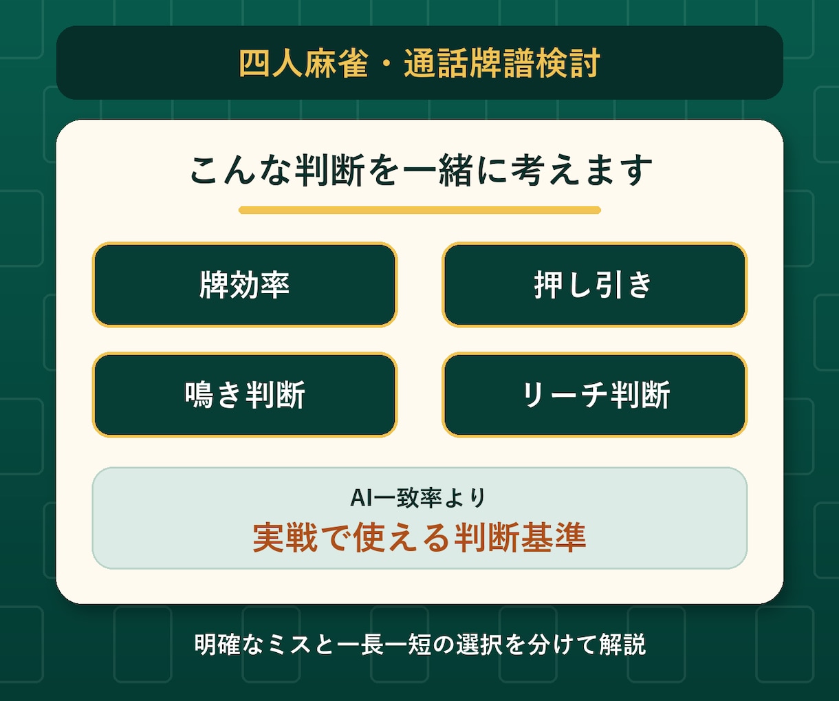 天鳳最高九段が牌譜を通話で一緒に振り返ります 判断理由を対話しながら、次の課題を整理 イメージ3
