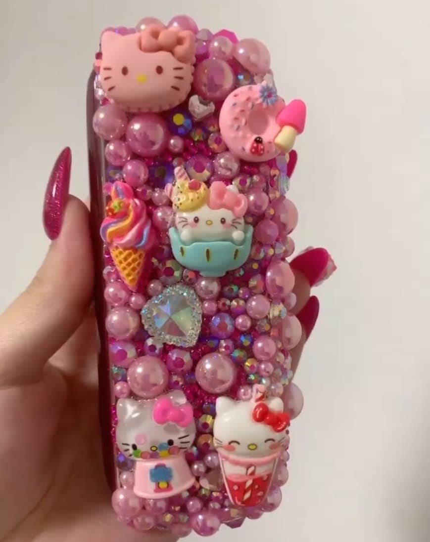 iPhoneケースやiQOSケース等をデコります 世界に一つだけ！オーダーメイドのキラキラアクセサリー イメージ7