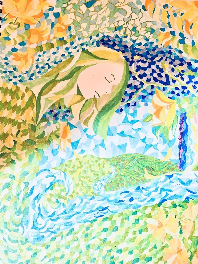 コピックマーカーで彩る理想のイラストを創ります 独特の色彩や模様を用いたイラストを イメージ2