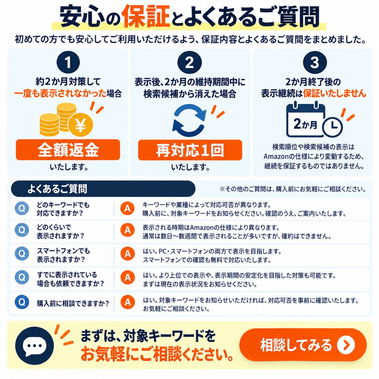 Amazonの検索候補・サジェスト対策をします 商品名・ブランド名など検索候補への表示を目指します イメージ8
