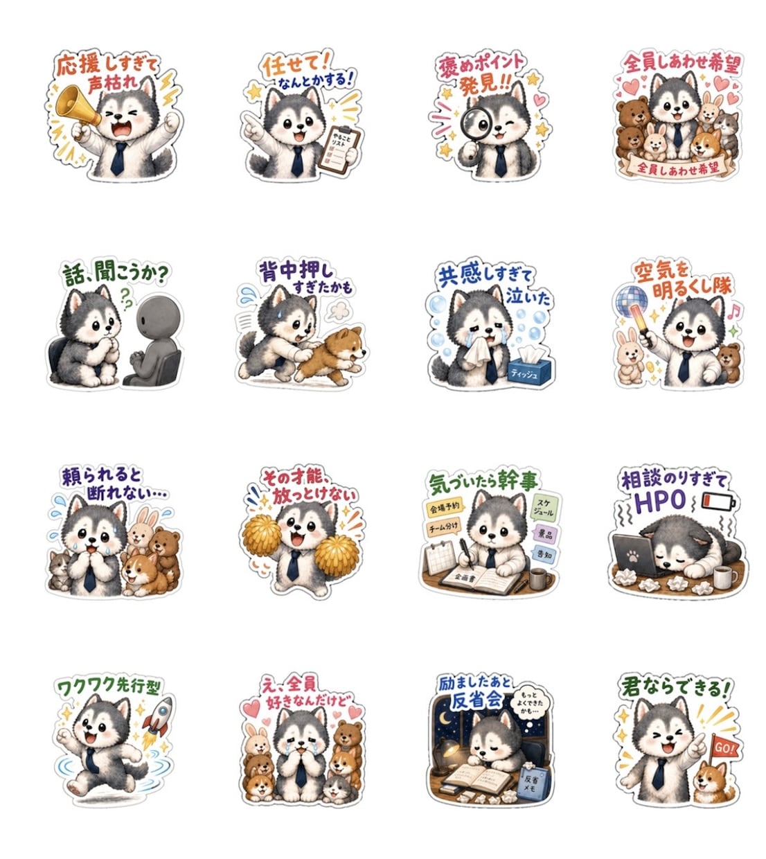 16性格診断でペットスタンプ作ります 性格を反映して作る、世界にひとつのペットスタンプ イメージ1