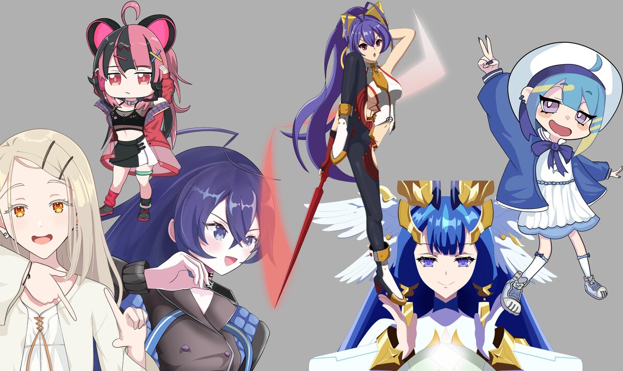 アニメ塗りのイラストを描きます サムネ、アイコン、立ち絵などに使えるイラストを制作致します。 イメージ2