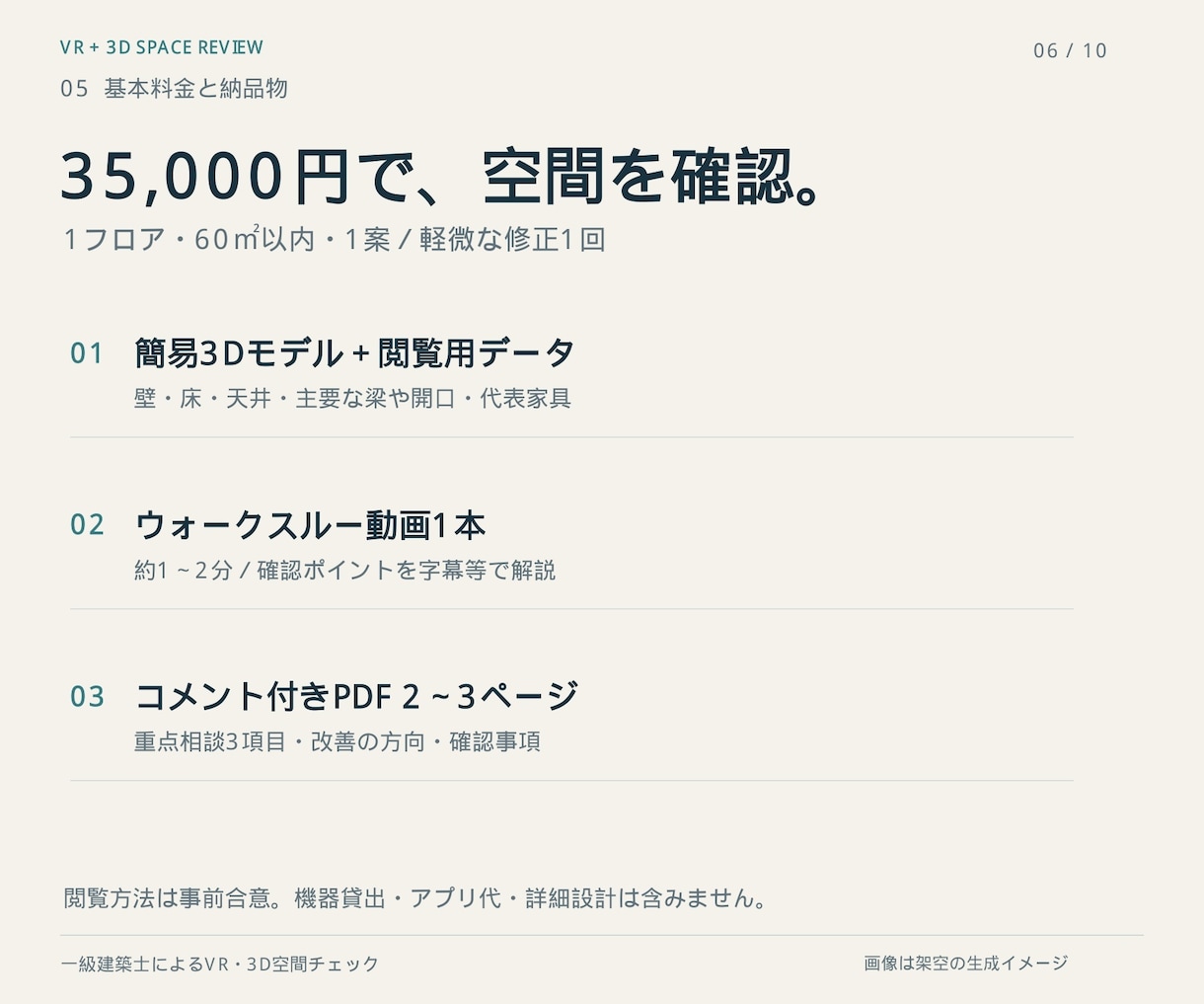 一級建築士がVRと3Dで間取りのアドバイスをします 広さ・動線・天井高を体感。コメント付き画像で迷いを整理 イメージ6