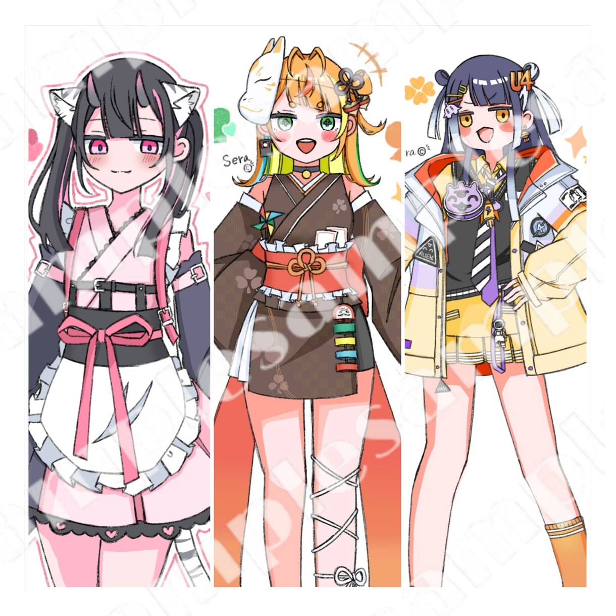 イラスト描きます アイコン/立ち絵/ミニキャラ などを請け負います。 イメージ1