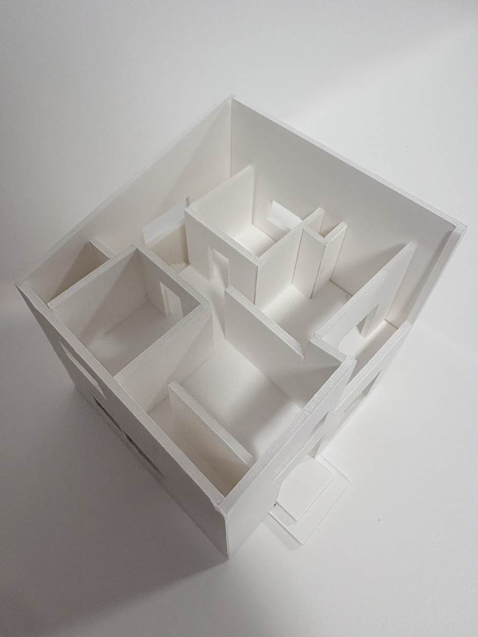 1/100の住宅白模型を制作致します 建築設計事務所に勤務した女性二級建築士が制作します。 イメージ2
