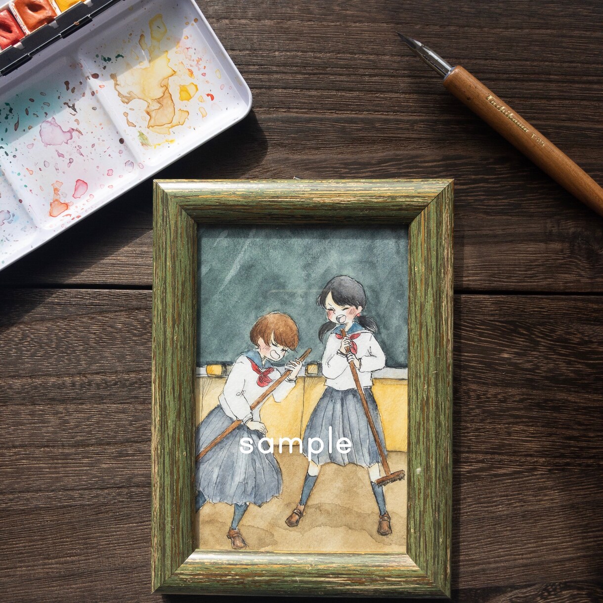似顔絵OK！アイコンを透明水彩にてお描きします SNSに顔写真は。。という方、可愛いイラストにしたい方に。 イメージ9