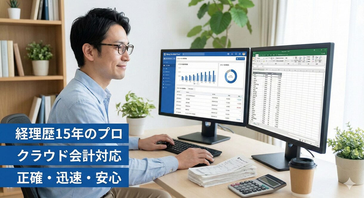 経理歴15年のプロが領収書丸投げの記帳代行します 経理歴15年の現役経理が、あなたの「面倒」を引き受けます！ イメージ1