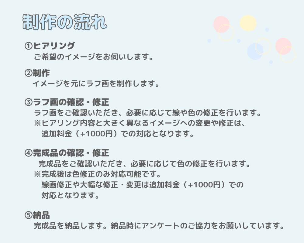 シンプルかわいいイラスト｜表情差分もお描きします 【修正無制限】SNSやブログ、動画のアイコンにぴったりです！ イメージ7