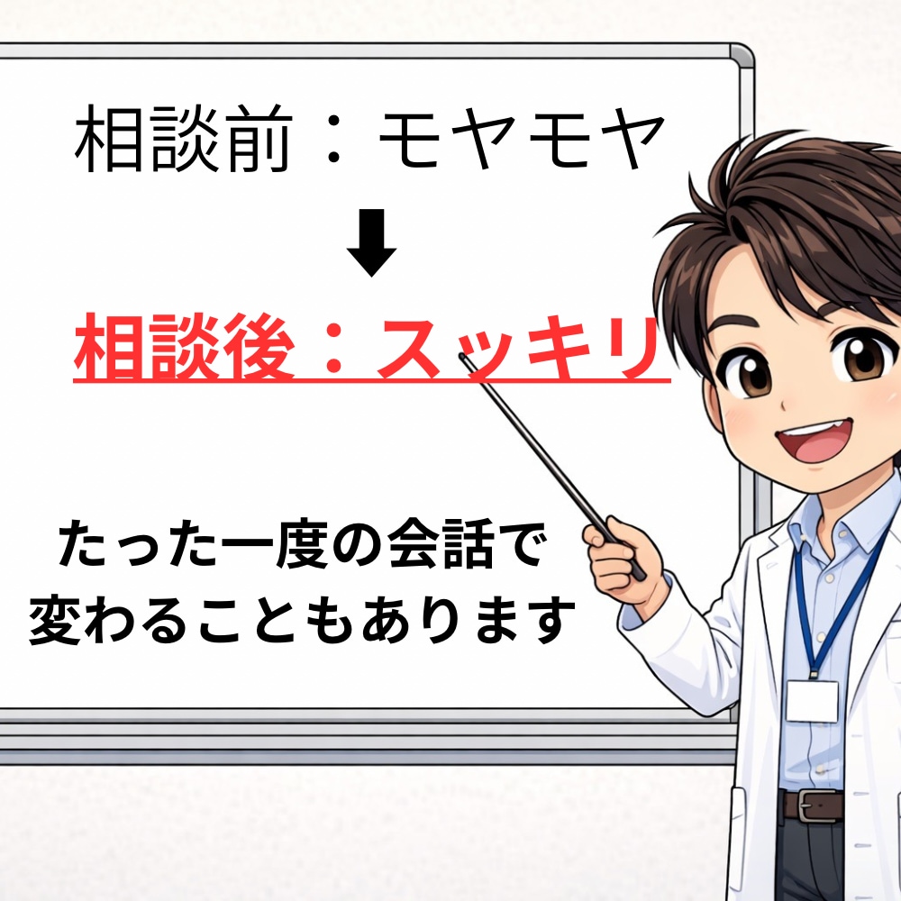 専門資格有り|今、しんどい人へ。心を楽にします やる気出ない/もやもや/聞いてほしい/恋愛/仕事家族人間関係 イメージ6