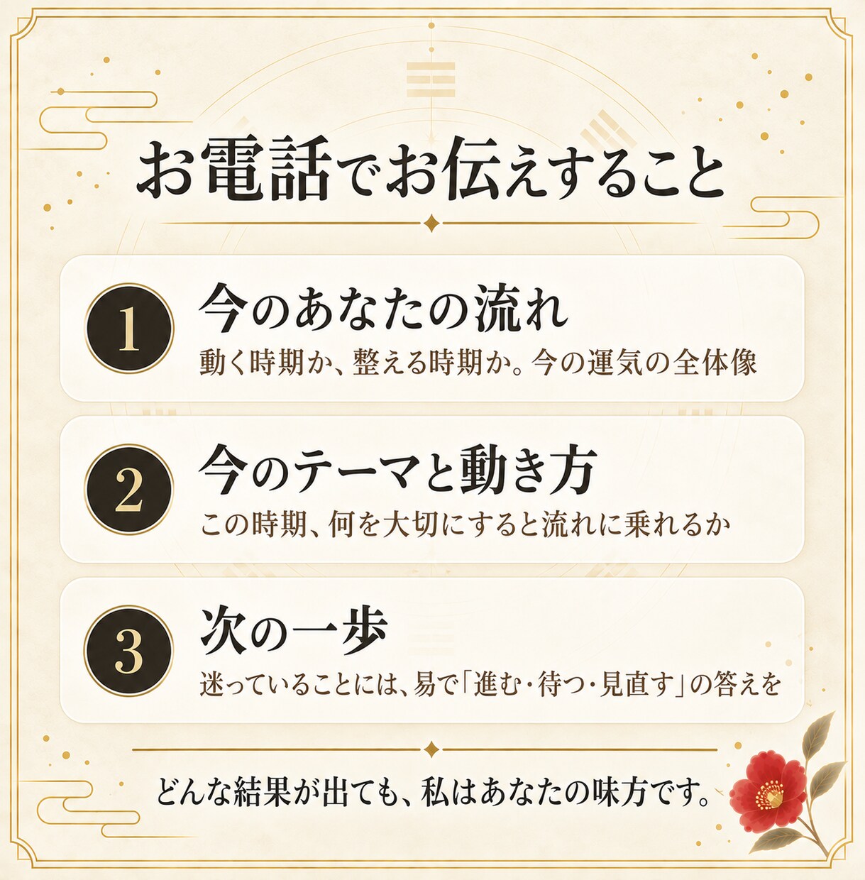 今のあなたの運気の流れと、動き方を鑑定します 今のテーマがわかると、動きやすくなります イメージ2