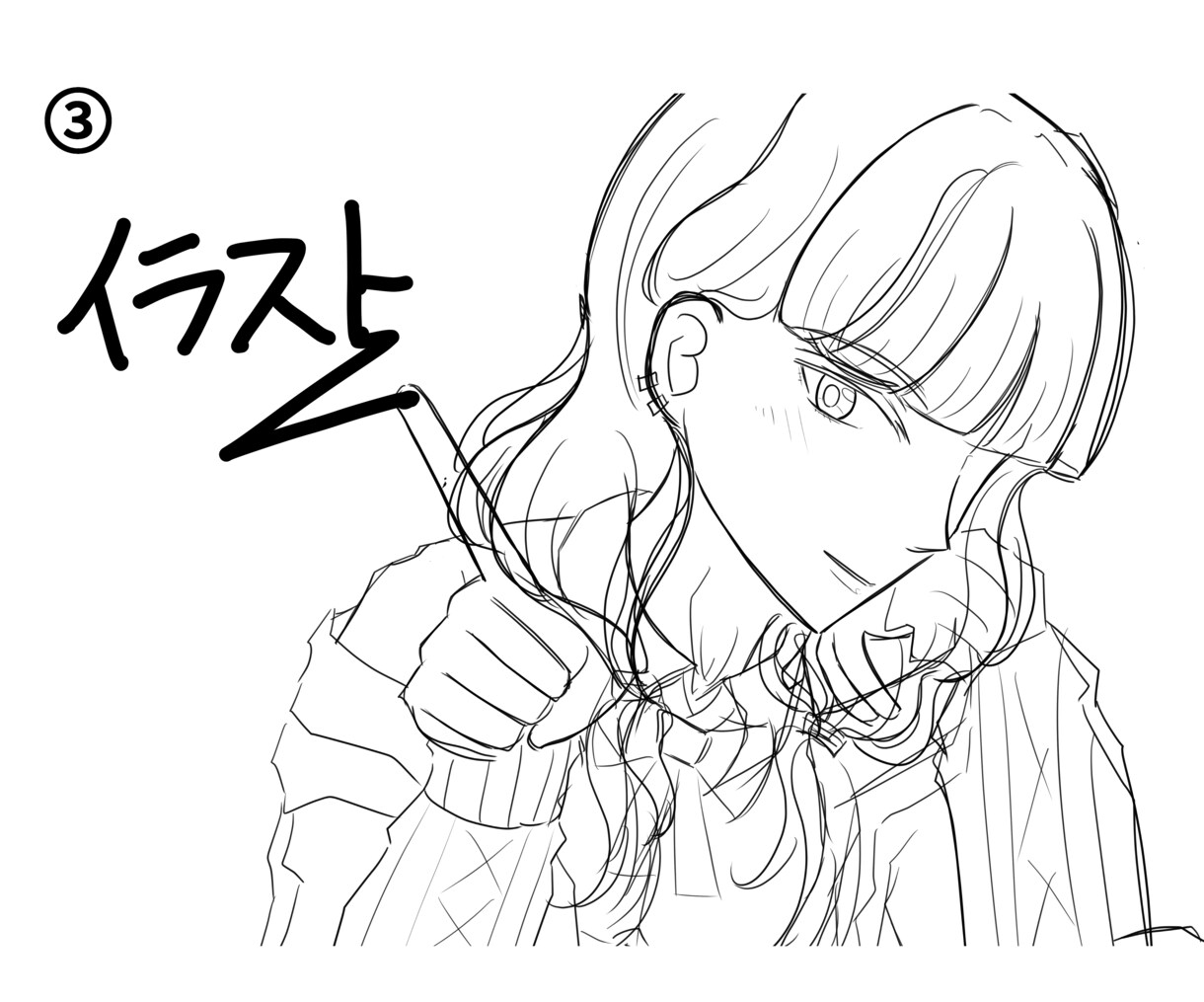 SNSアイコン等、ご要望に沿ったイラスト描きます 作業工程がよくわかる、初めての方でも安心のサービスです イメージ4
