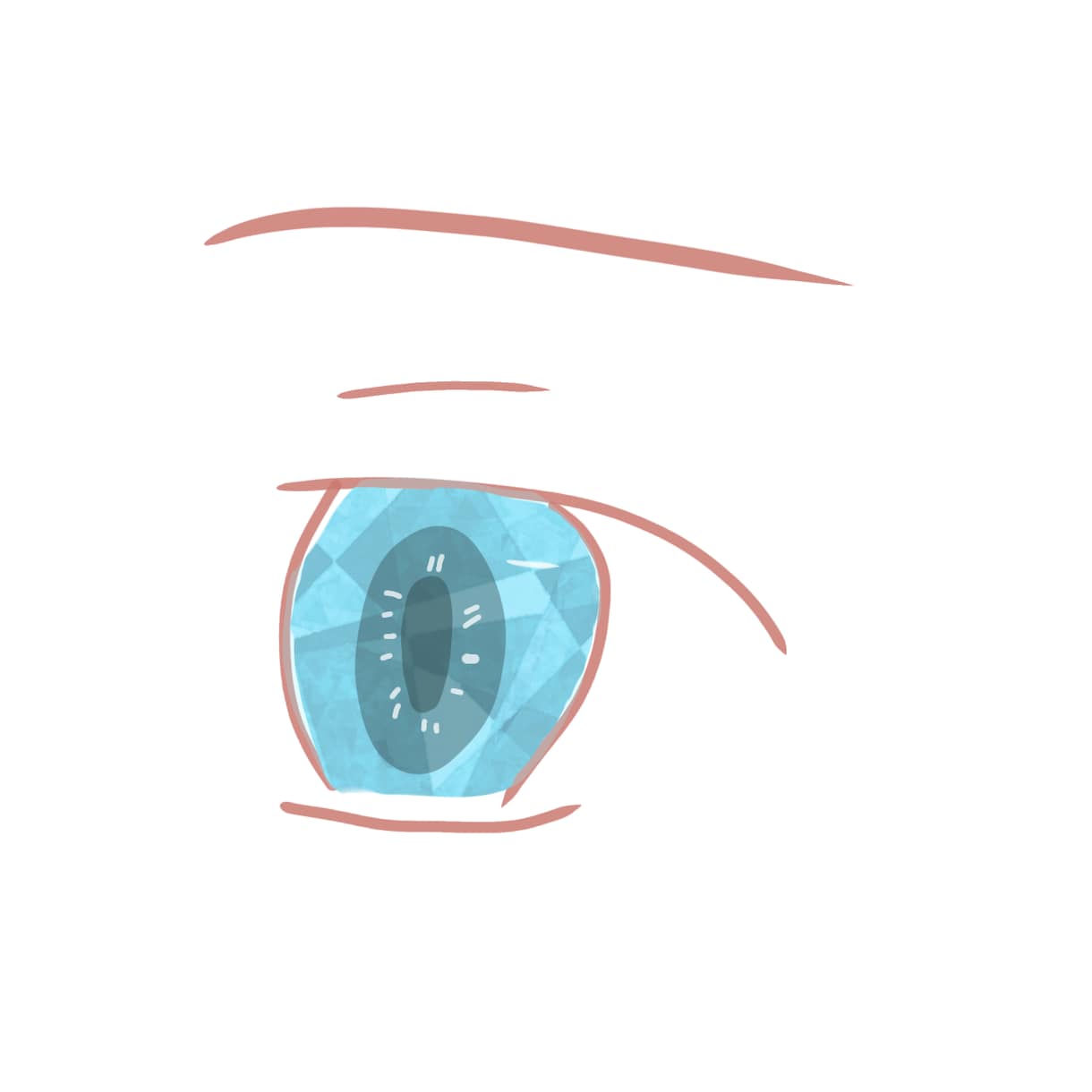 イラスト目だけ描きます つり目、タレ目、白黒、カラフル、宝石眼、表情様々要望に合う! イメージ3