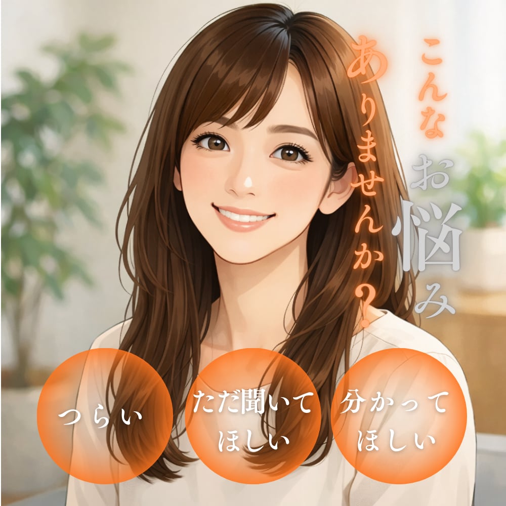 あなたの今の気持ち、そのまま受け止めます こんなことで相談していいのかなと、なかなか相談できない方へ イメージ1