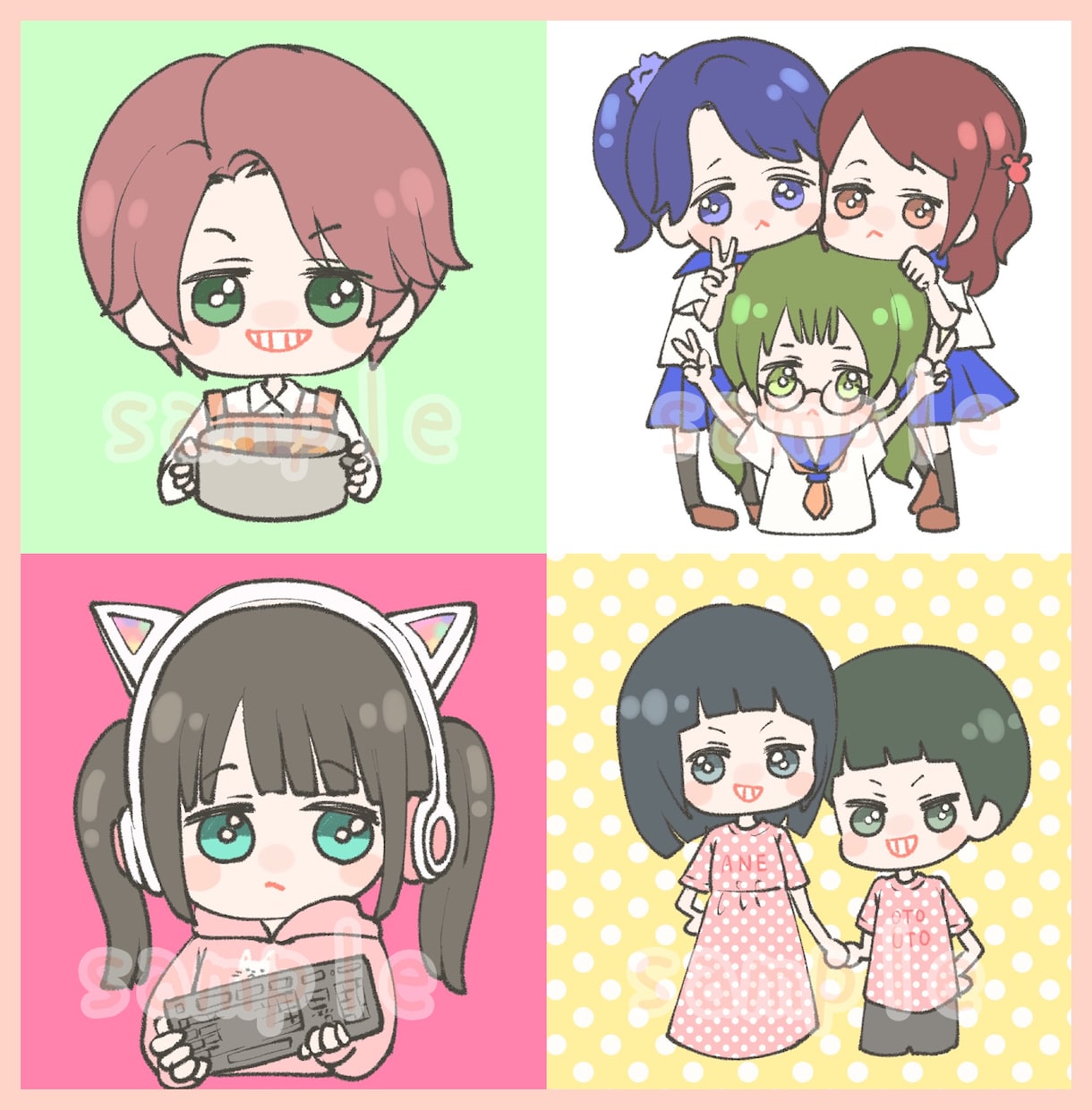 商用利用◎あなただけのゆるかわアイコン描きます SNSやブログのアイコン、挿絵等にオススメです！ イメージ9