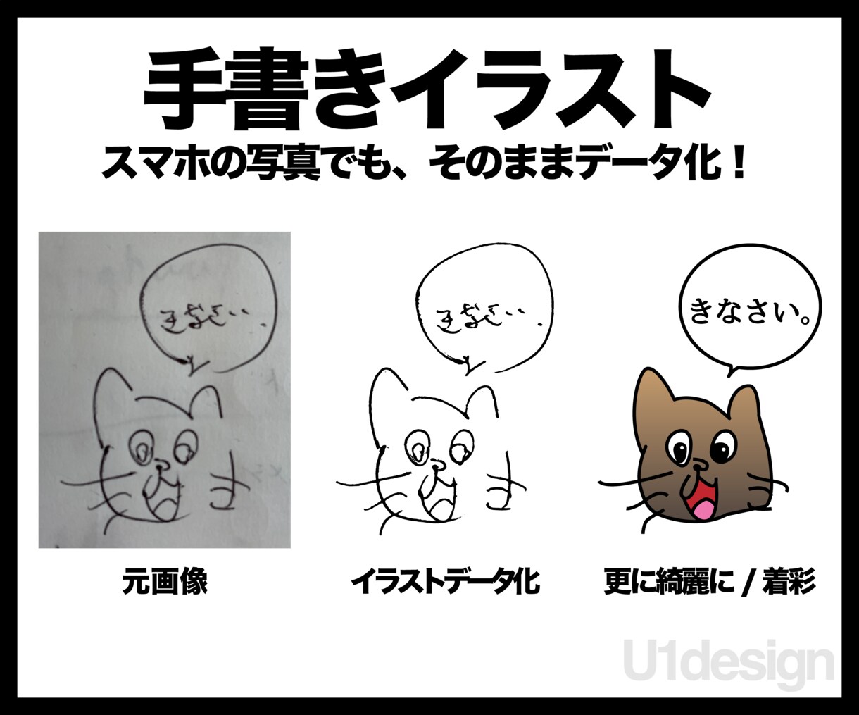 どんなデータでもキレイな画像に変換します 拡大印刷しても荒くならないデータにトレースします！ イメージ3