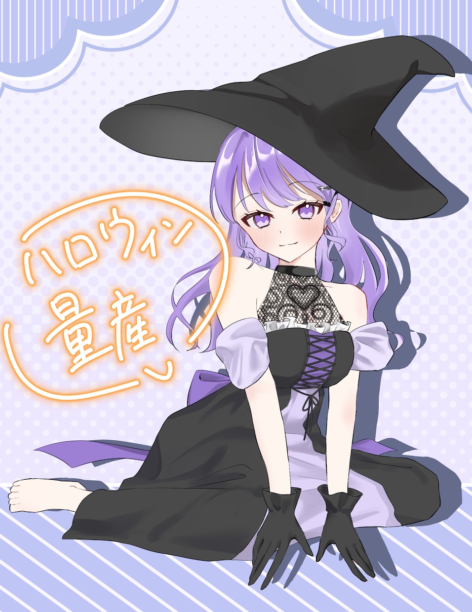 ハロウィンの量産イラスト提供します 商用利用◎　3種から選びいただけます！ イメージ1