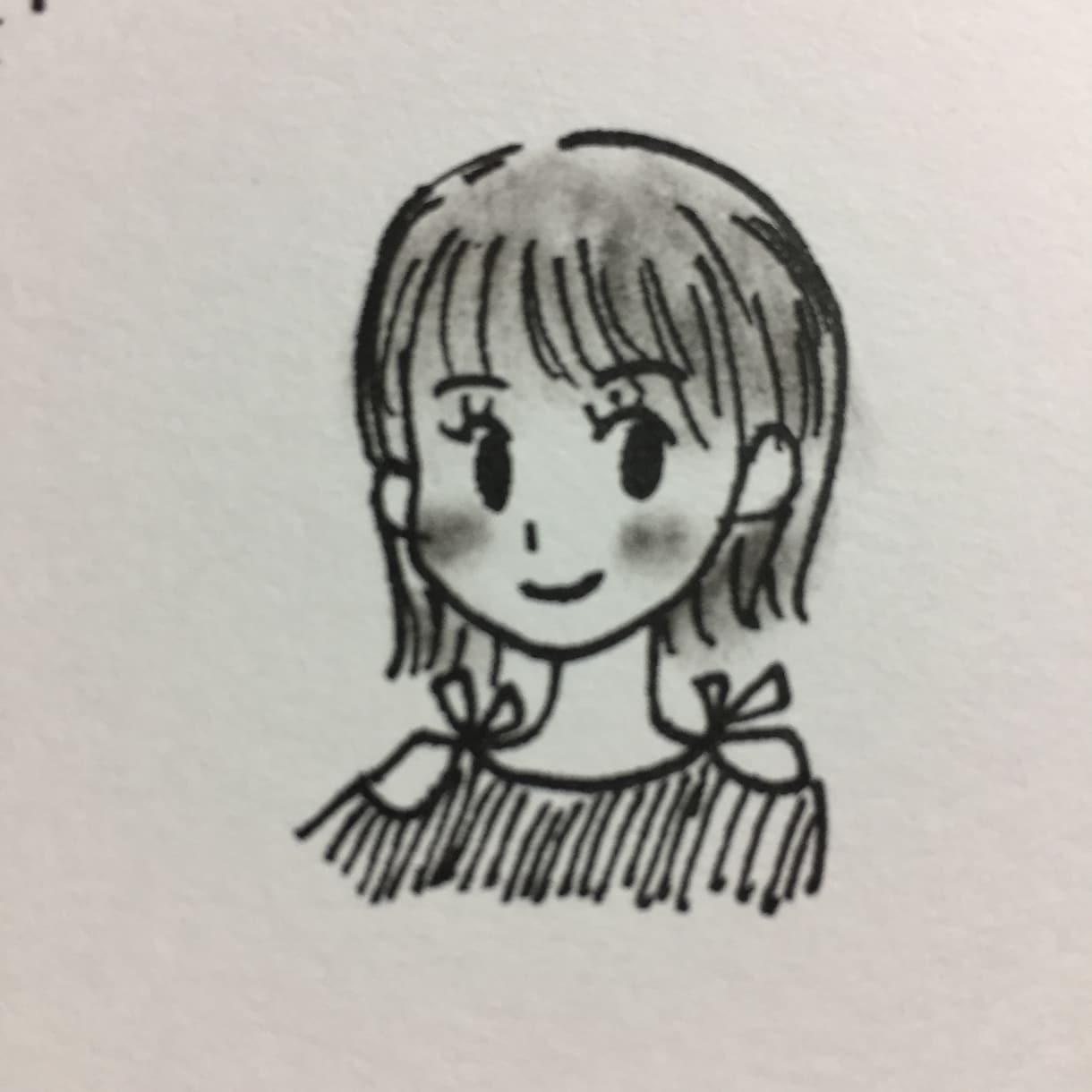 アイコンにも！シンプルなモノクロ似顔絵描きます SNSのアイコンやプロフィールにおススメ イメージ2