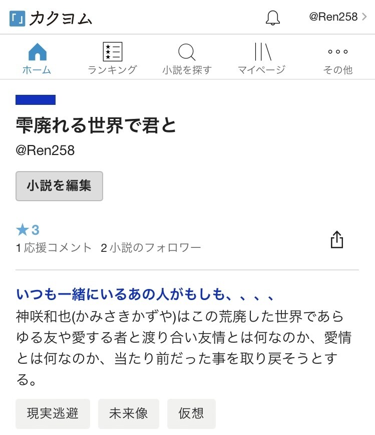 現役大学生があなたの条件に合った小説を作成します ネット小説サイトに投稿しています、条件に合う小説を作成します イメージ3
