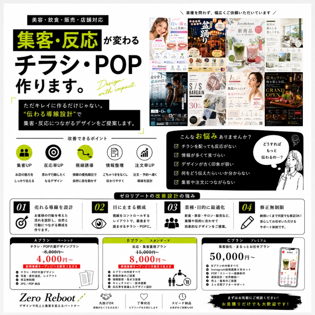集客・反応につながる導線設計で作成します ただ作るだけではなく、狙った反応を獲得いたします。 イメージ1