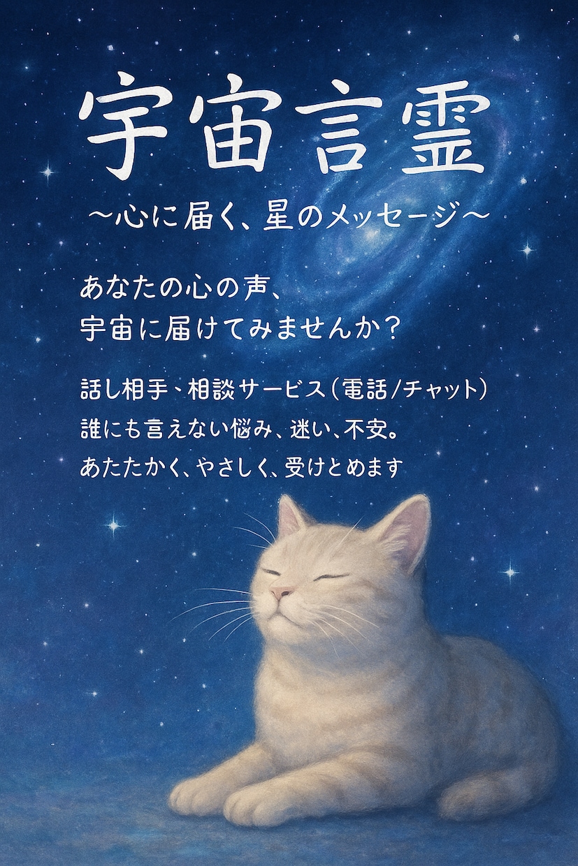 宇宙言霊⭐️疲れた心をポジティブに変換します 悩みや話を聞かせてください。心の浄化から始めてみませんか？ イメージ1