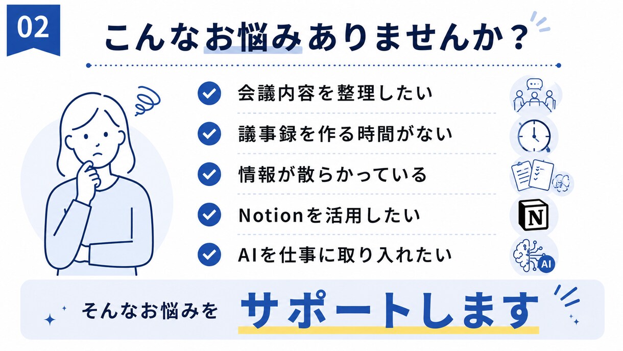 AIを活用した情報整理を代行します 散らかった情報を「使える情報」に変えます イメージ2