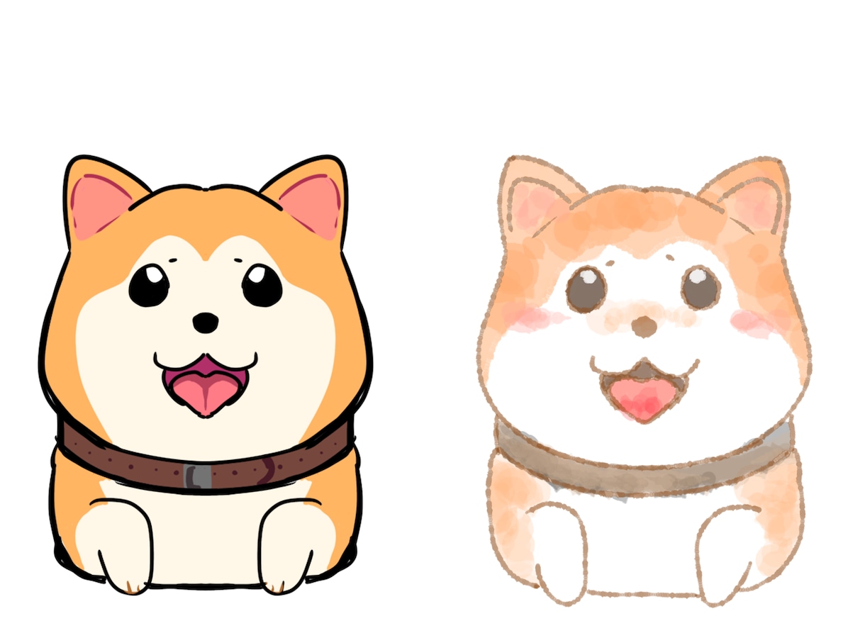 ゆるふわ癒されるイラスト描きます ゆるふわ可愛いアイコン動物イラスト イメージ2