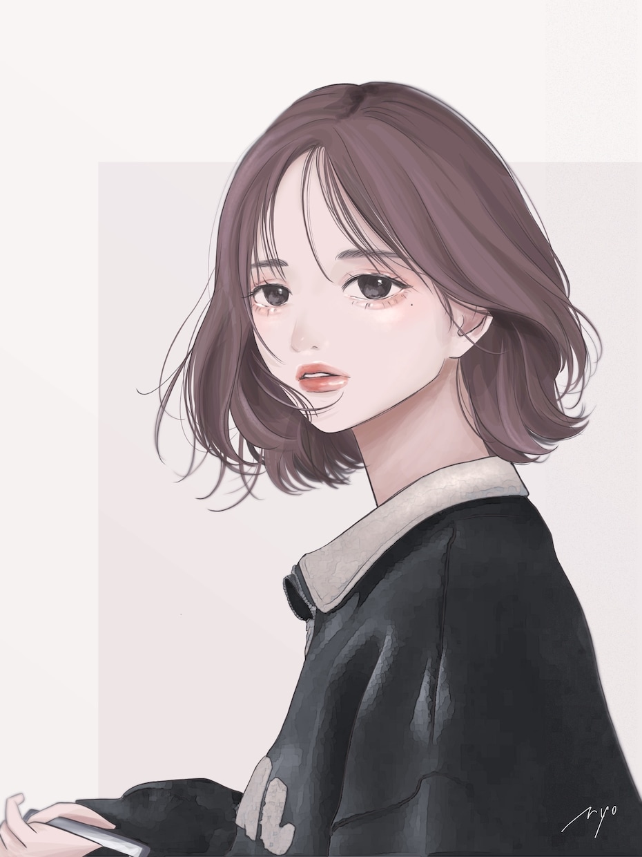 オシャレな似顔絵やアイコンイラスト作成します 各種snsアイコンや待ち受けなどにもオススメです イメージ4