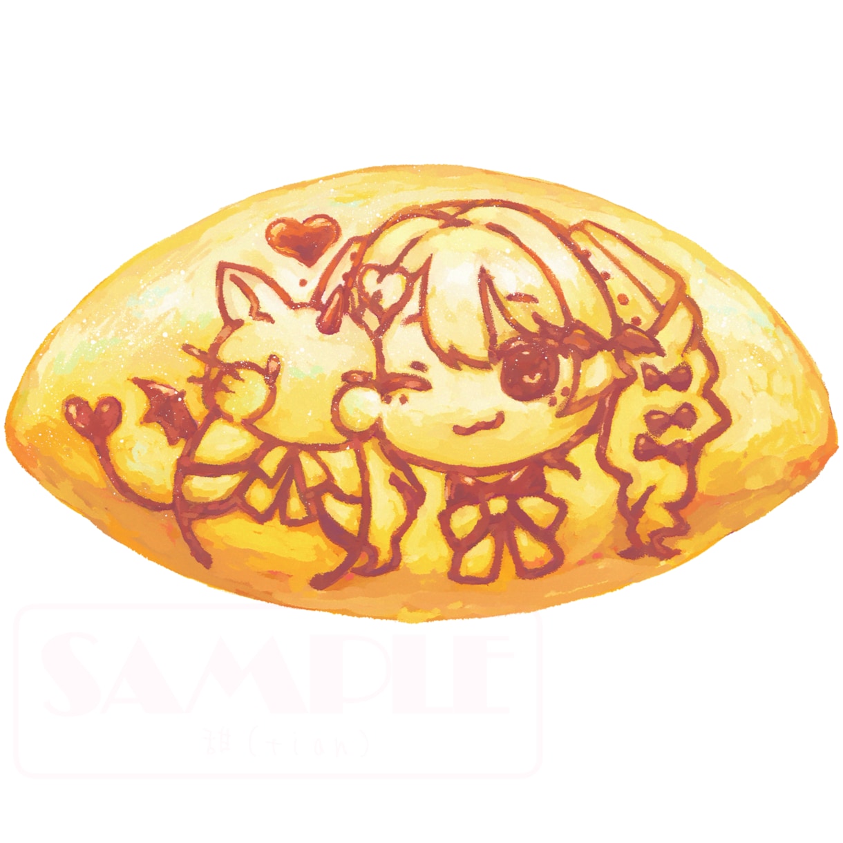 あなたのモチーフでグッズ向け食べ物イラスト描きます Vtuber様モチーフのグッズにオススメ【リテイク無制限】 イメージ8