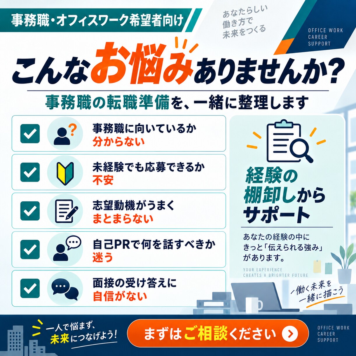転職・面接の悩みをまるごとフルサポートします 実績1000名越え｜志望動機・自己PR・面接回答例まで対応 イメージ3