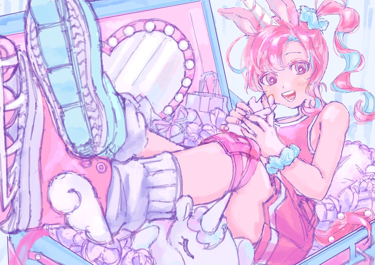 かわいさを100％伝える女の子のイラスト描きます キャラクターの魅力を伝えるお手伝いを精一杯いたします！ イメージ7