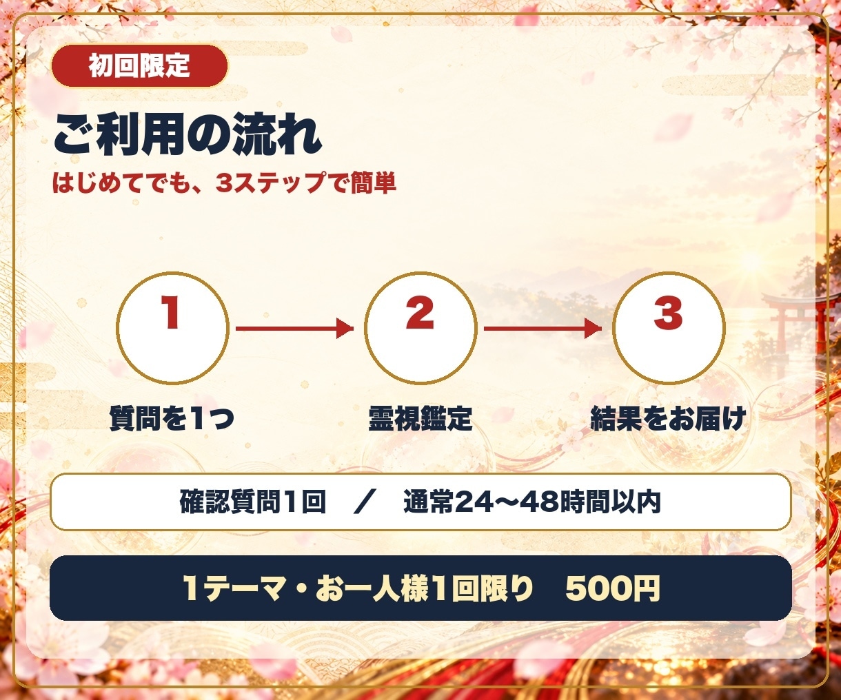 初回限定500円✨彼の今の気持ちを霊視鑑定します 初めての方へ！意中の相手の本音を優しくお伝えします イメージ3