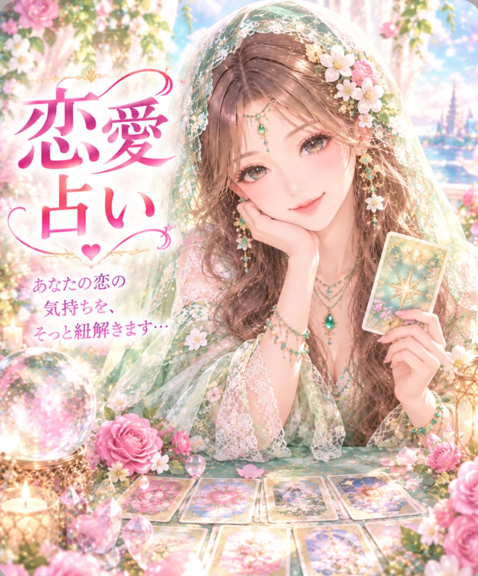 恋愛♡霊感ルノルマングランタブローで本音を視ます 恋愛のモヤモヤ．お悩みをスッキリ整理する鑑定 イメージ1