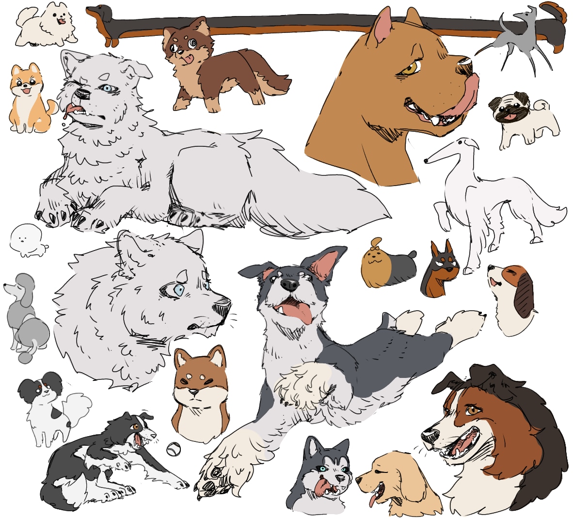 あなたのペットちゃんの魅力的なイラスト描きます どんな動物でも構いません！ペットちゃんを描かせてください！ イメージ4