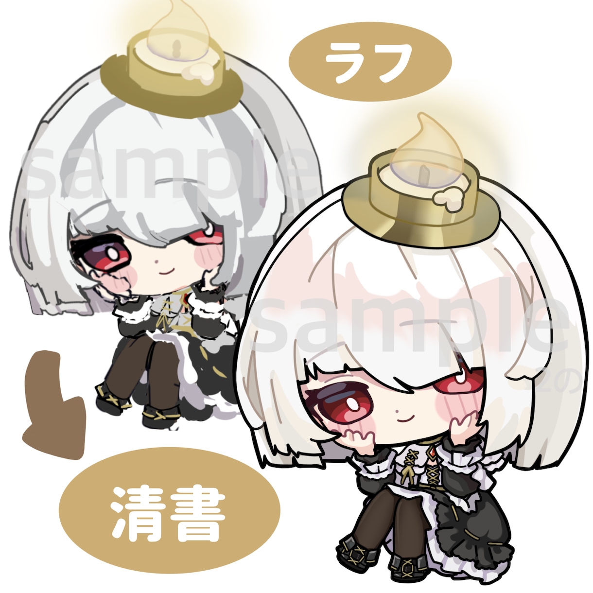 SDイラストお描きします ✨パッキリよく目立つイラスト✨ イメージ2