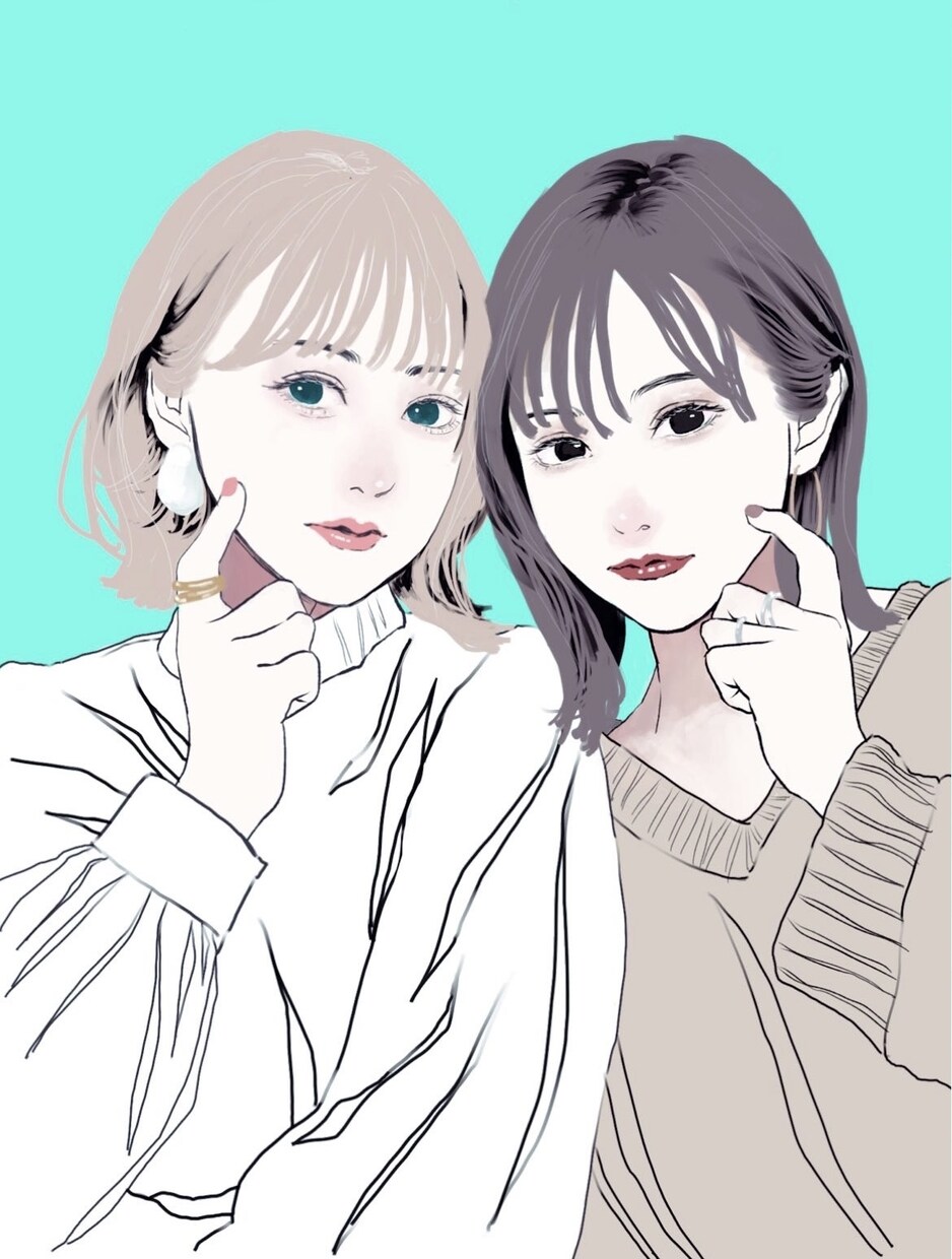 オシャレな似顔絵を描きます 女の子とファッションが得意です。 イメージ6