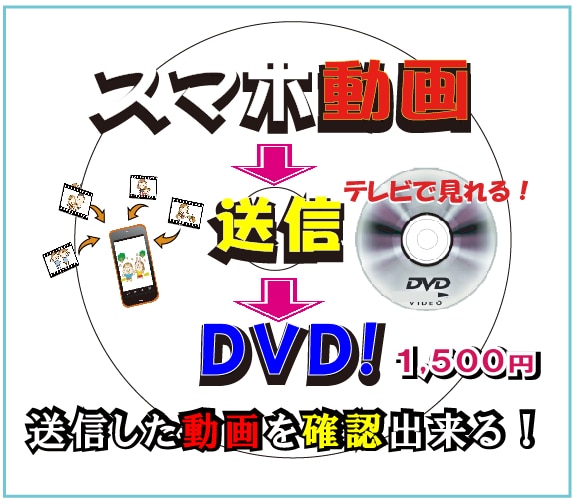スマホ動画➡送信➡TV・車で見るDVD作成します 送信した動画をチャプター画面で確認が出来る‼ イメージ1