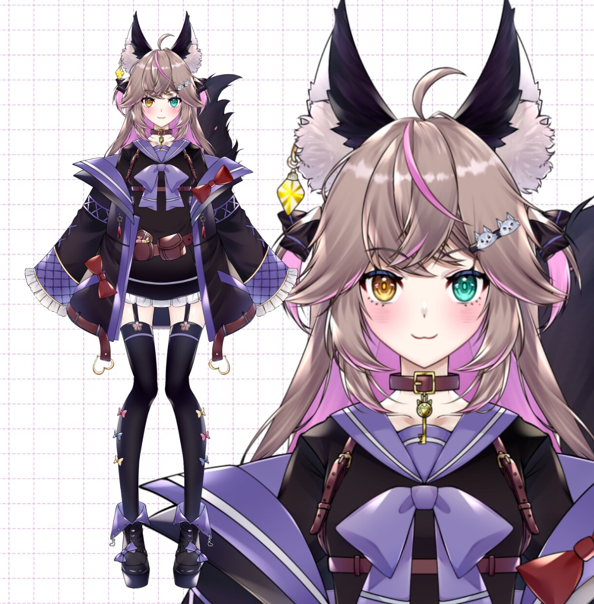 Vtuberパーツ分けイラスト制作します Vtuberのキャラデザ〜パーツ分けイラスト制作！ イメージ4