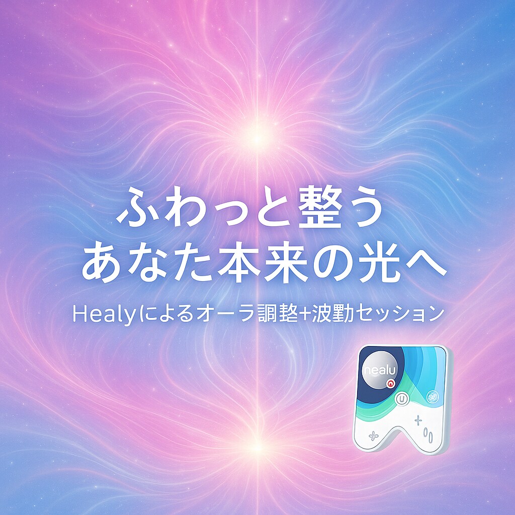 Healy(ヒーリー)オーラ＆波動調整します あなた本来のエネルギーがふわっと整い軽やかに輝けるように イメージ1