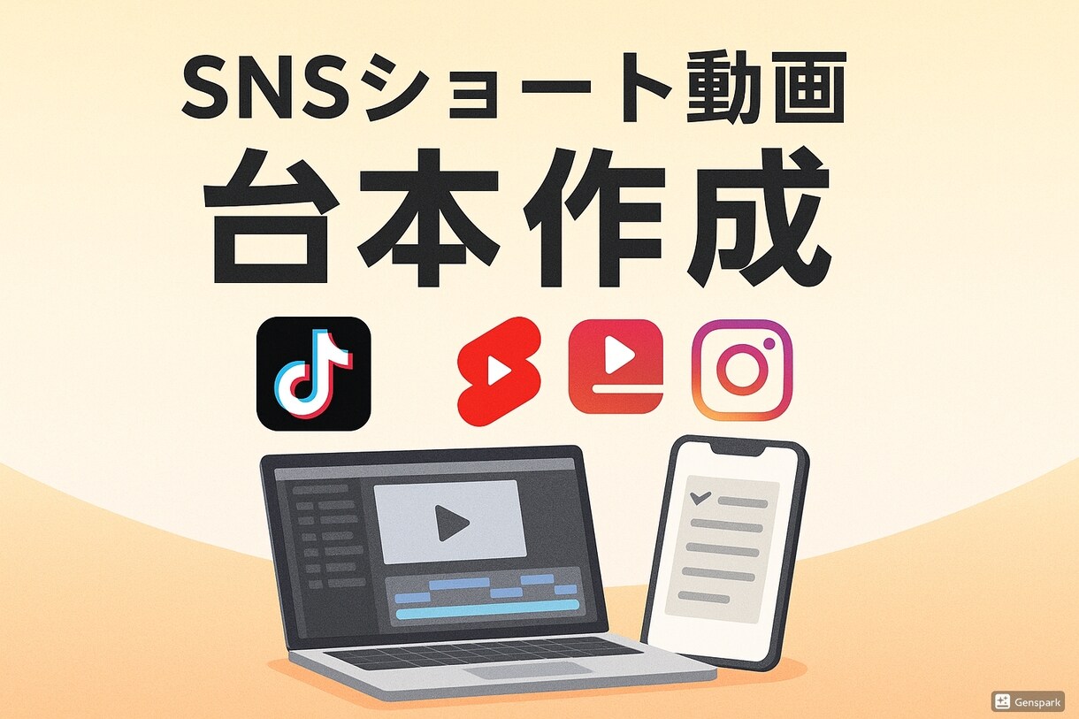 SNSショート動画台本制作｜対応します 高品質なのに低価格！台本5本4000円 イメージ1