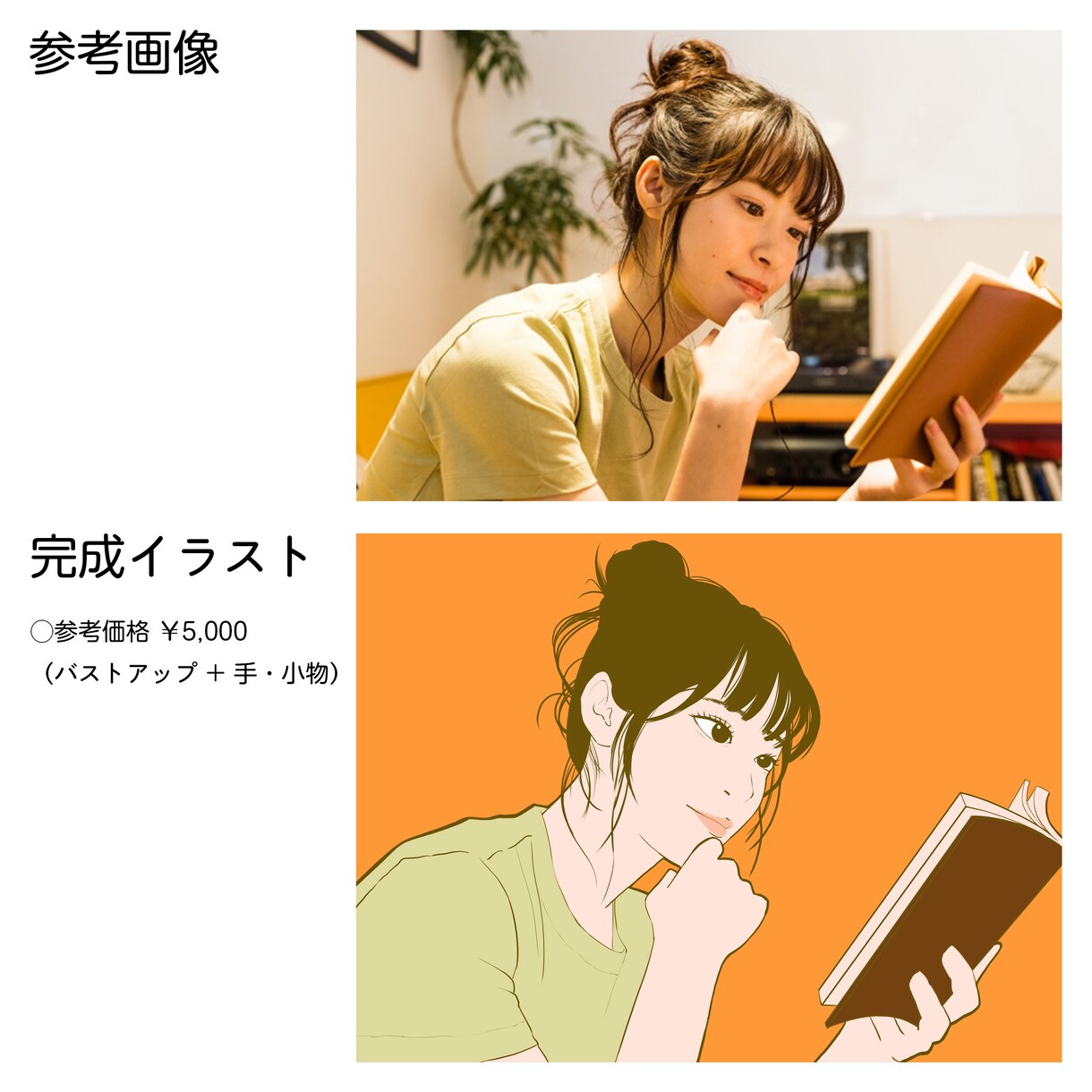 おしゃれな線画の似顔絵イラスト書きます SNSアイコン、ウェルカムボード、オリジナルグッズなど イメージ1