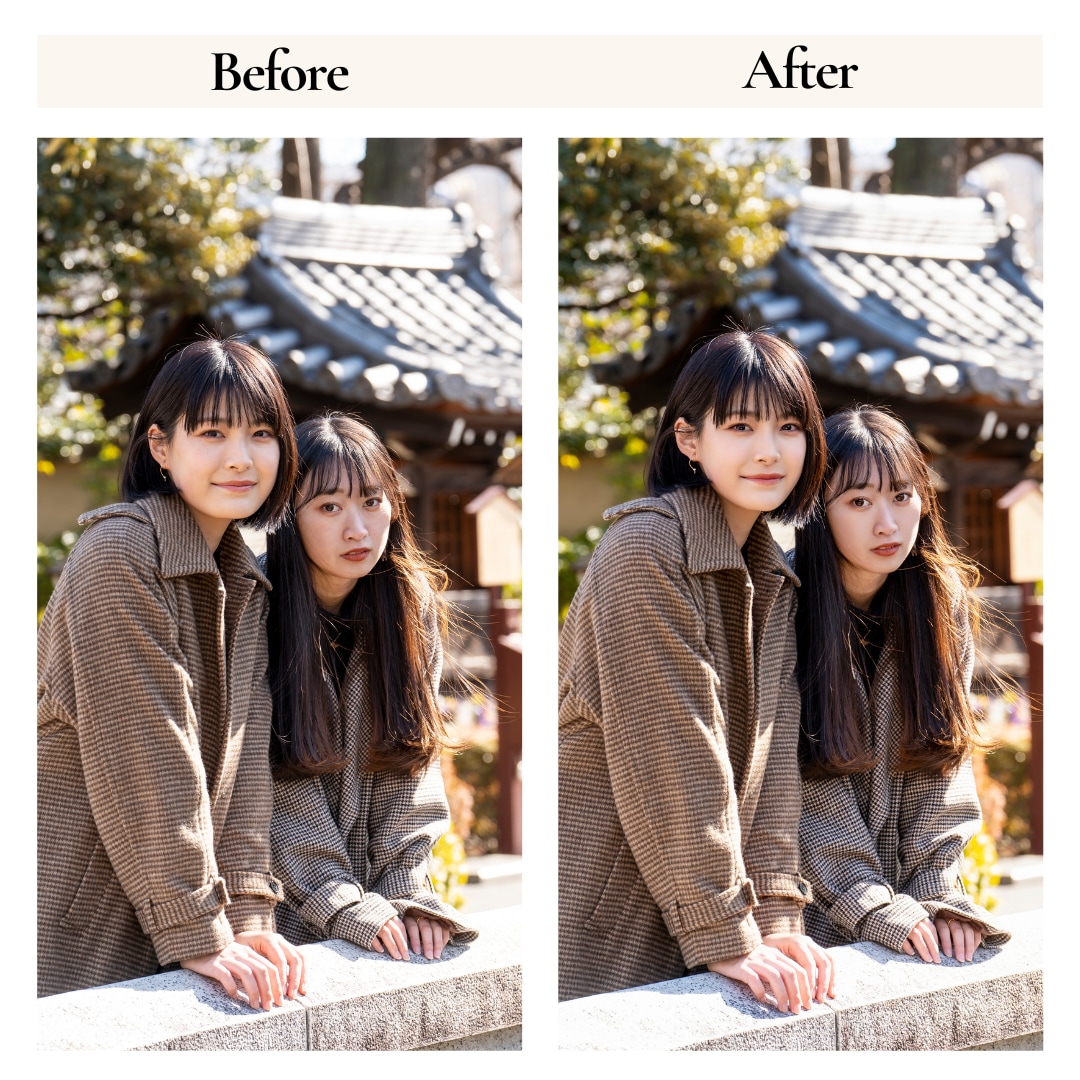 レタッチのプロが人物写真を綺麗に修正します 修正・合成・加工等何でも受け付けます イメージ2