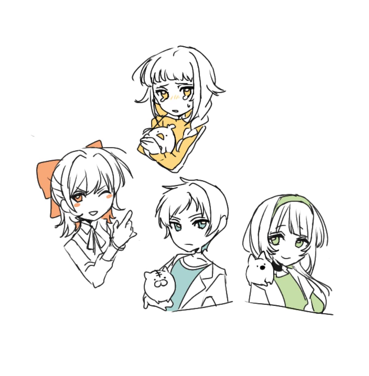 可愛い！表情豊かなキャラクターイラストを描きます あなたのキャラクターに命を吹き込みます！ イメージ4