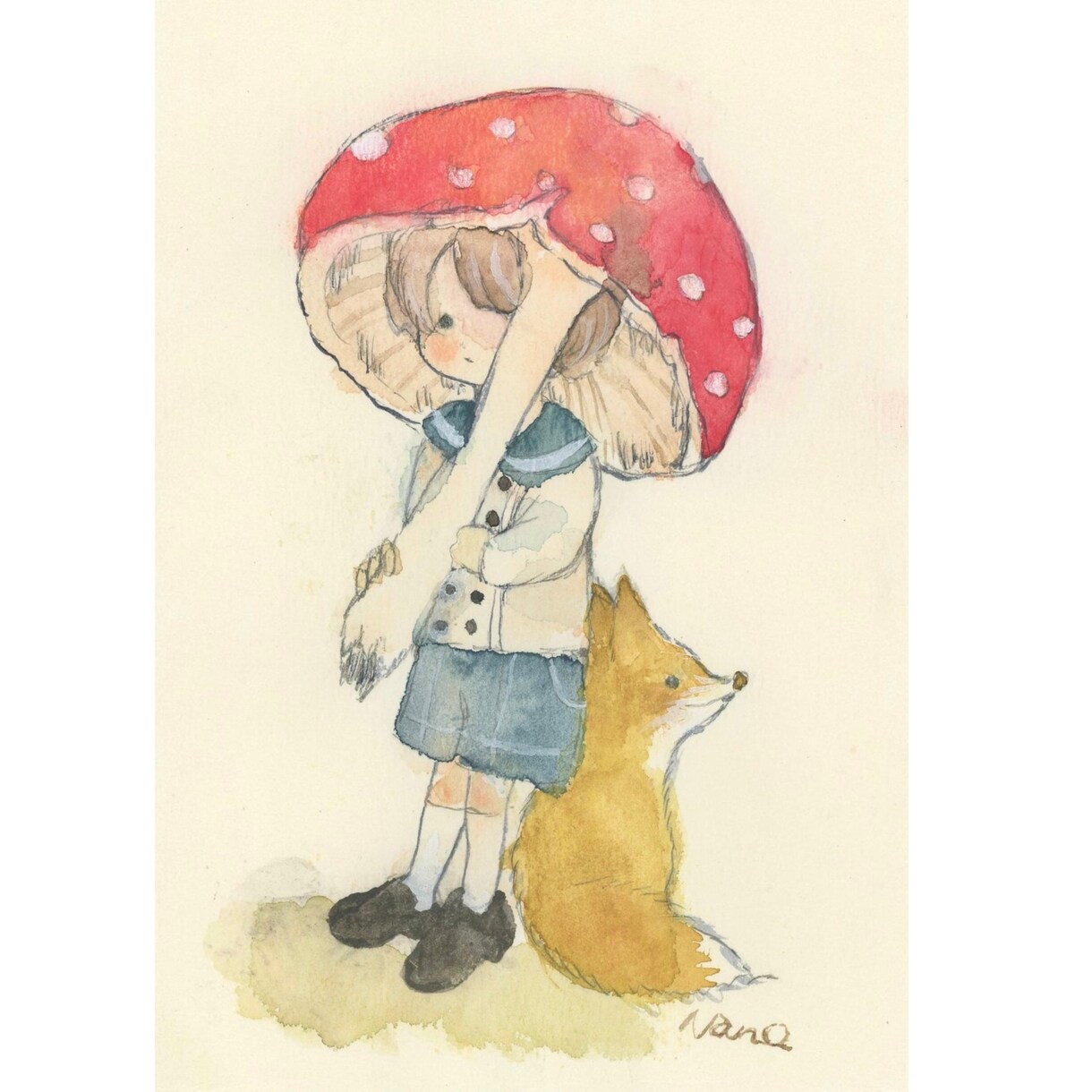 原画でお届け ₊ やわらかい水彩イラスト描きます ⌜ アナログの 世界にひとつだけの水彩ポートレート ⌟ イメージ1