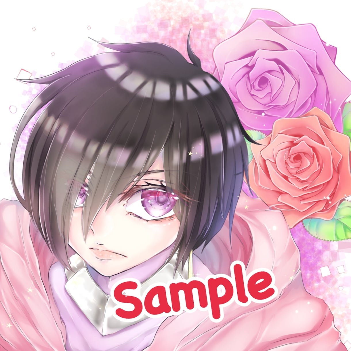 可愛くて綺麗なアイコン描きます SNS等で使用するアイコンを作成します。 イメージ2